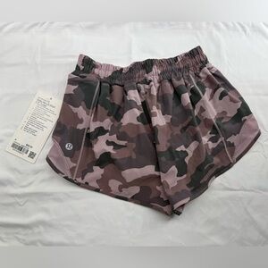 Lululemon Hotty Hot High-Rise Lined Short 2.5", 4, Camo Misty Mauve NEW